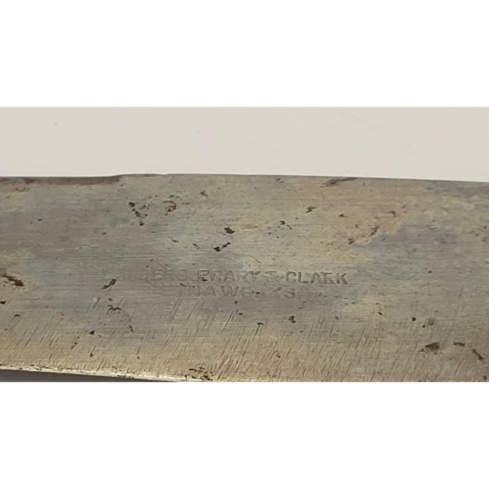 Antique Landers Frary Clark Stag Antler Carving Knife Fork Set Aetna Works
